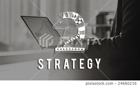 Knight Chess Piece Strategy Graphic Concept 24660216