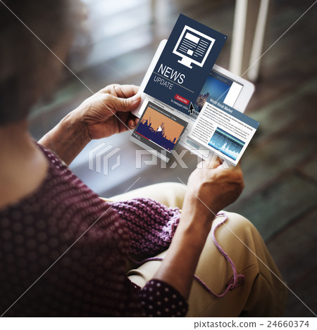 News Update Journalism Headline Media Concept 24660374