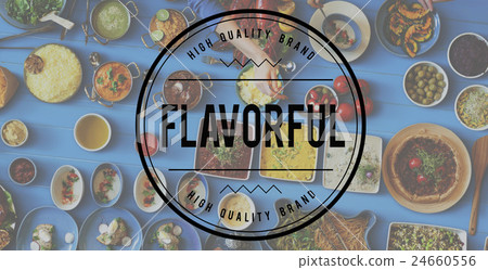 Flavorful Food Beverage Freshness Health Concept Flavorful Food Beverage Freshness Health Concept 24660556