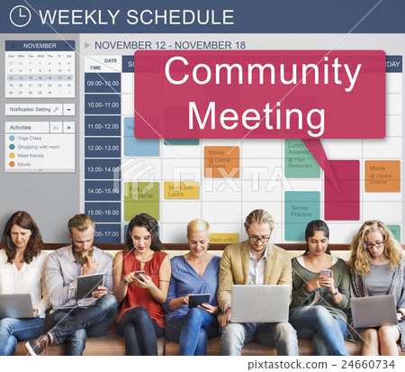 Community Meeting Gathering Planning Cooperation Conference Concept 24660734