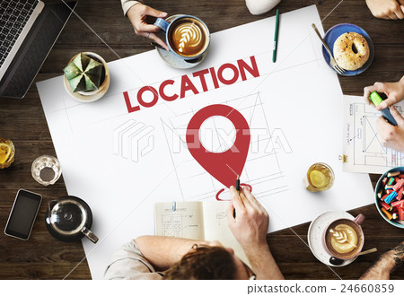 Location Direction Navigation Destination Exploration Concept 24660859