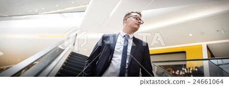 Escalator Confident Corporation Profession Suit Concept Escalator Confident Corporation Profession Suit Concept 24661064