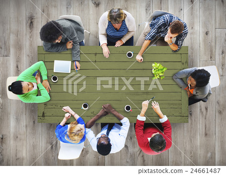 Business Team Discussion Meeting Team Concept Business Team Discussion Meeting Team Concept 24661487