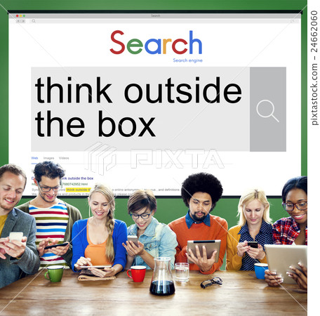 Think Outside the Box Idea Startup Creativity Innovation Concept 24662060