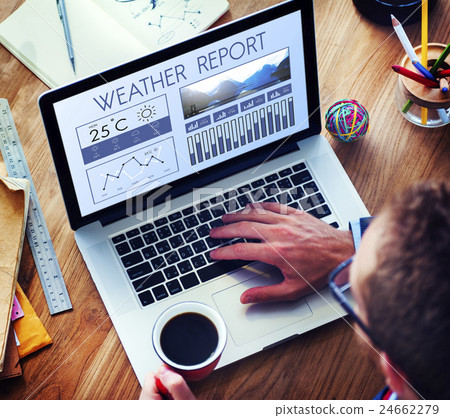 Weather Condition News Report Climate Forecasting Meteorology Temperature Concept Weather Condition News Report Climate Forecasting Meteorology Temperature Concept 24662279