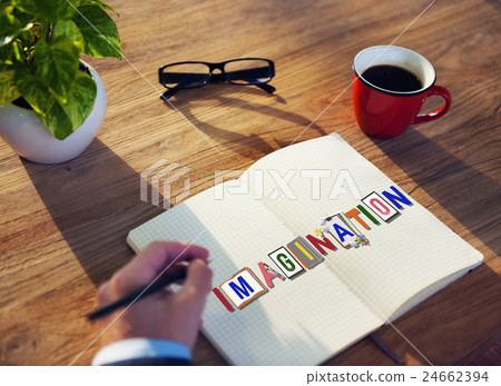 Imagination Creative Word Design Colorful Concept 24662394
