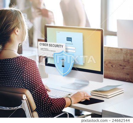 Cyber Security Firewall Privacy Concept Cyber Security Firewall Privacy Concept 24662544