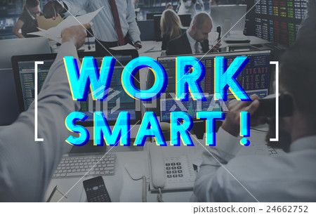 Work Smart Effective Business Graphic Concept 24662752