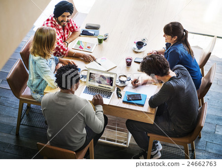 Partnership Planning Teamwork Brainstorming Concept Partnership Planning Teamwork Brainstorming Concept 24662763