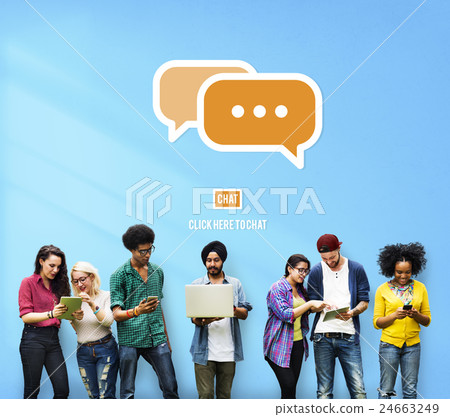 Communicate Socialize Talk Connect Technology Concept 24663249