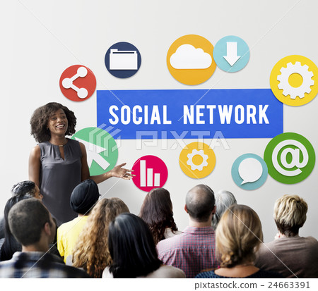 Social Media Network Internet Connection Concept Social Media Network Internet Connection Concept 24663391