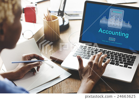 Accounting Business Credit Economy Icon Concept Accounting Business Credit Economy Icon Concept 24663625