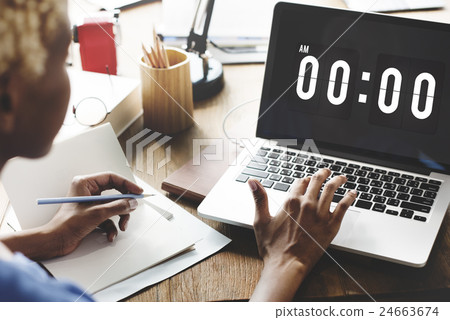 Midnight Time Tomorrow Timing Concept Midnight Time Tomorrow Timing Concept 24663674