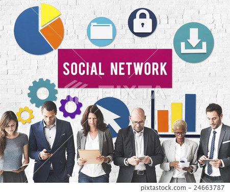 Social Media Network Internet Connection Concept 24663787