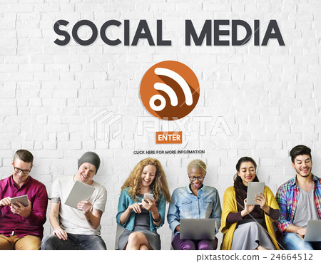 Social Media Communication Community Sharing Concept Social Media Communication Community Sharing Concept 24664512
