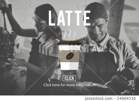 Coffee Latte Beverage Drink Cup Concept Coffee Latte Beverage Drink Cup Concept 24664530