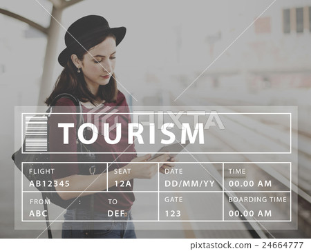 Holiday Travel Tourism Relaxation Graphic Concept 24664777