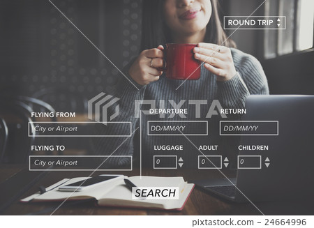 Booking Destination Departure Arrive Airport Concept Booking Destination Departure Arrive Airport Concept 24664996