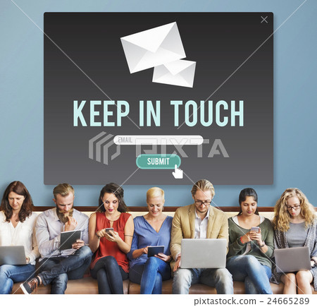 Keep In Touch Connection Relationship Follow Concept Keep In Touch Connection Relationship Follow Concept 24665289
