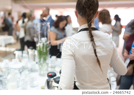 Coffee break at conference meeting. Coffee break at conference meeting. 24665742