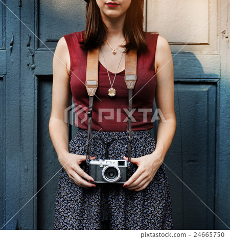 Journey Woman Vacation Lifestyle Freedom Concept Journey Woman Vacation Lifestyle Freedom Concept 24665750