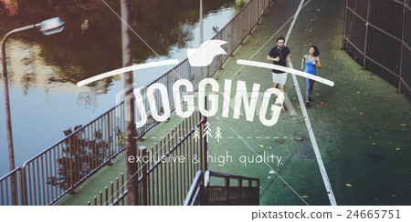 Jogging Run Healthy Lifestyle Free Concept 24665751