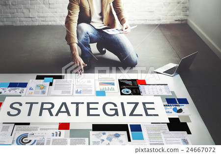 Strategy Strategize Strategic Tactics Planning Concept 24667072