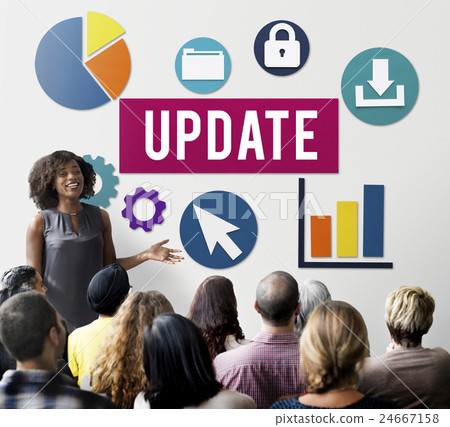 Update Technology Word Graphic Concept 24667158
