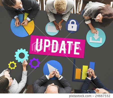 Update Technology Word Graphic Concept 24667332