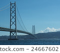 明石海峽大橋和渡輪 24667602