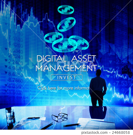 Digital Asset Management Data Information Concept 24668058