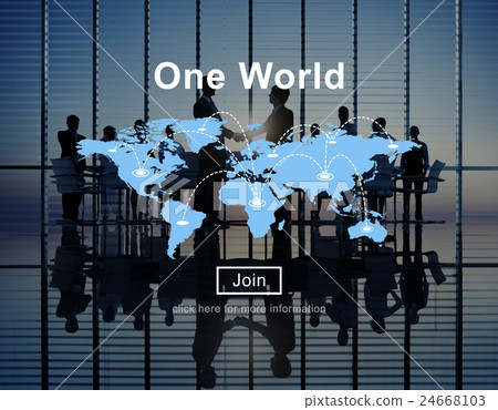 One World Peace Connection Relationship Interconnection Concept 24668103