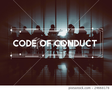 Group of Business People Meeting Back Lit Concept 24668178