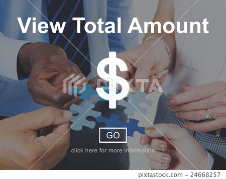 View Total Amount Accounting Payment Tax Concept View Total Amount Accounting Payment Tax Concept 24668257