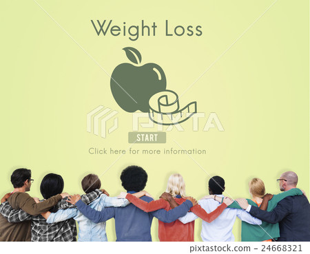 Weight Loss Diet Fitness Exercise Healthy Lifestyle Concept Weight Loss Diet Fitness Exercise Healthy Lifestyle Concept 24668321