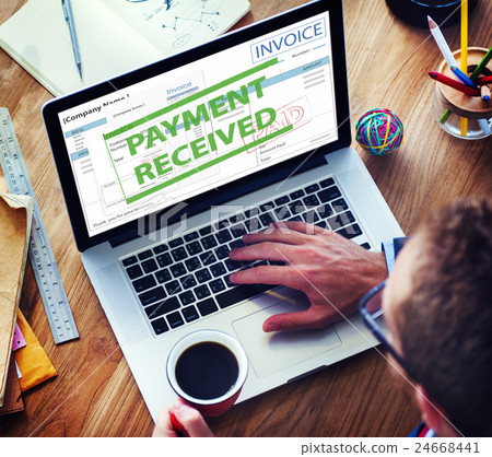 Payment Received Taxation Tax Time Concept Payment Received Taxation Tax Time Concept 24668441