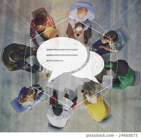 Messenger Discussion Community Technology Graphic Concept Messenger Discussion Community Technology Graphic Concept 24668673