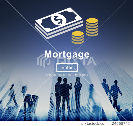 Mortgage Payment Debt Finance Webiste Online Concept 24668743