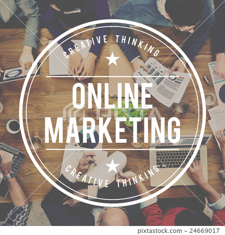 Online Marketing Advertising Branding Commerce Concept Online Marketing Advertising Branding Commerce Concept 24669017