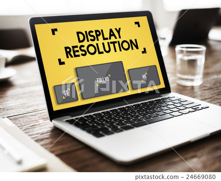 Display Resolution Screen Modern Technology Concept 24669080