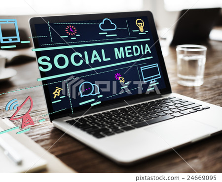 Social Media Communication Conection Internet Concept Social Media Communication Conection Internet Concept 24669095