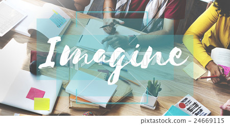Imagine Create Curate Conceptualize Ideas Concept 24669115