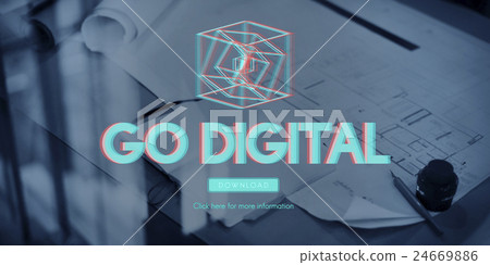 3D Three Dimensional Futuristic Display Modern Concept 3D Three Dimensional Futuristic Display Modern Concept 24669886