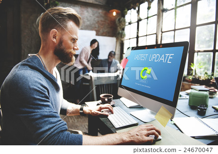 Lastest Version Fresh Updates Application Updates Concept 24670047