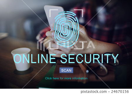 Fingerprint Technology Data Protection Concept Fingerprint Technology Data Protection Concept 24670156