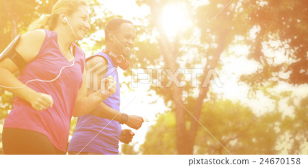 Sport People Run Healthy Lifestyle Concept 24670158