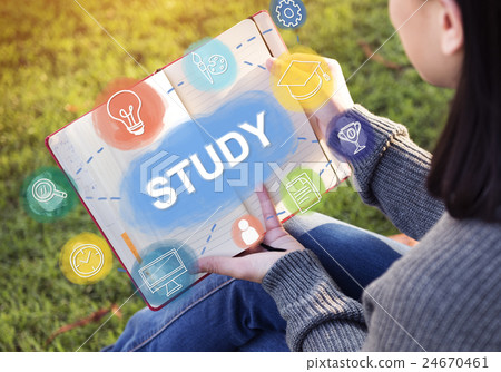 Learn And Lead Research Knowledge Graphic Concept 24670461