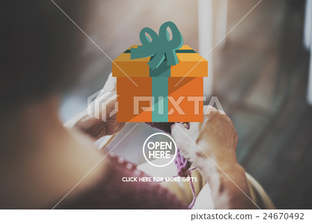 Present Gift Giftbox Holiday Icon Concept Present Gift Giftbox Holiday Icon Concept 24670492