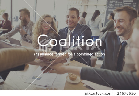Coalition Association Alliance Corporate Union Concept 24670630