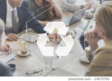 Recycle Biodegradeable Solution Empower Graphic Concept 24670760